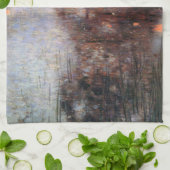 Calm Pond auf Kammerburg, Gustav Klimt Geschirrtuch (Gefaltet)