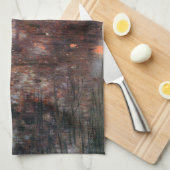 Calm Pond auf Kammerburg, Gustav Klimt Geschirrtuch (Viertel Falte)