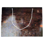 Calm Pond auf Kammerburg, Gustav Klimt Große Geschenktüte (Vorderseite)