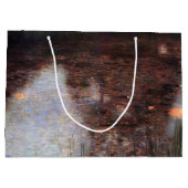 Calm Pond auf Kammerburg, Gustav Klimt Große Geschenktüte (Rückseite)
