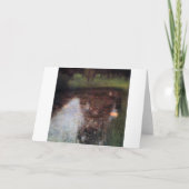 Calm Pond auf Kammerburg, Gustav Klimt Karte (Vorderseite)