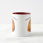 Calm Potato Persona Neutral Minimal Cartoon Art Tasse (Zentrum)