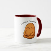 Calm Potato Persona Neutral Minimal Cartoon Art Tasse (VorderseiteRechts)