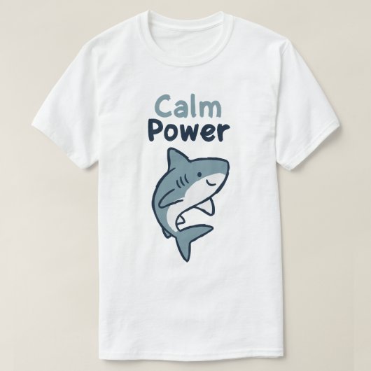 Calm Power Shark T-Shirt (Design vorne)