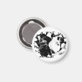 Calm Pugs on the Fridge Magnet (Vorderseite/Rückseite)