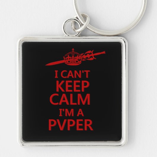 Calm PVP Gamer Key Chain behalten Schlüsselanhänger (Vorne)