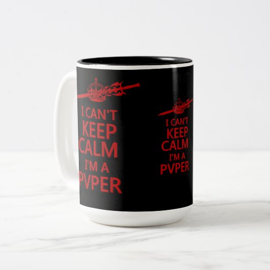 Calm PVP-Tasse behalten Zweifarbige Tasse (Vorderseite Links)