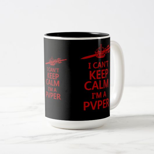 Calm PVP-Tasse behalten Zweifarbige Tasse (VorderseiteRechts)