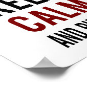 Calm Ride behalten (Standard-Bildformat) Poster (Ecke)