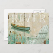 Calm River Postkarte (Vorne/Hinten)