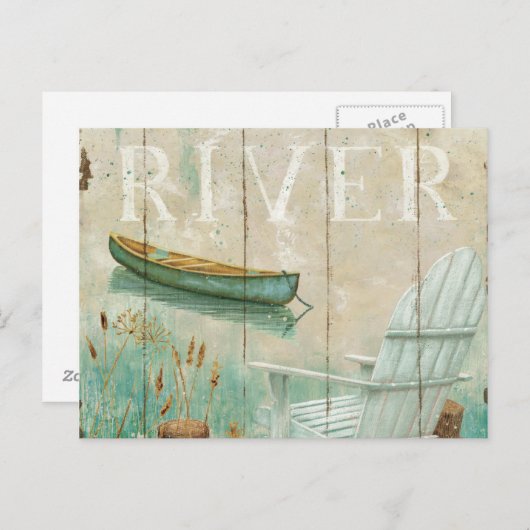 Calm River Postkarte (Vorne/Hinten)