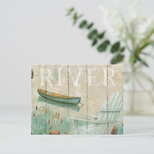 Calm River Postkarte (Stehend Vorderseite)