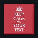 Calm Round Magnet behalten - personalisierter Text<br><div class="desc">Calm Round Magnet behalten - personalisierter Text</div>