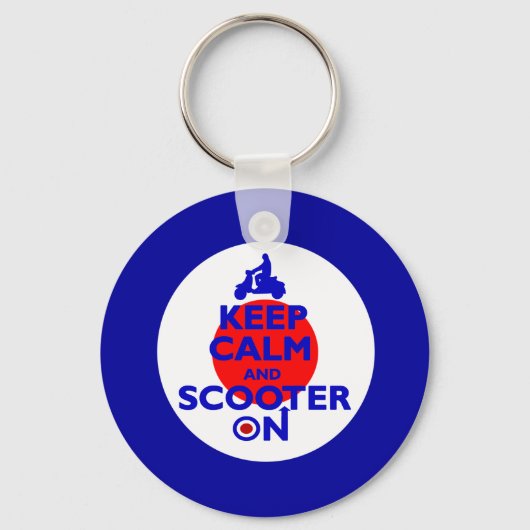 Calm Scooter auf Mod-Ziel behalten Schlüsselanhänger (Vorderseite)
