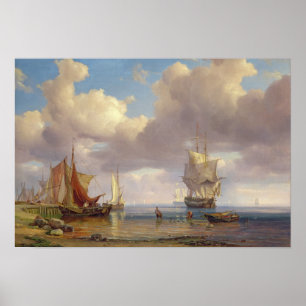 Calm Sea, 1836 Poster