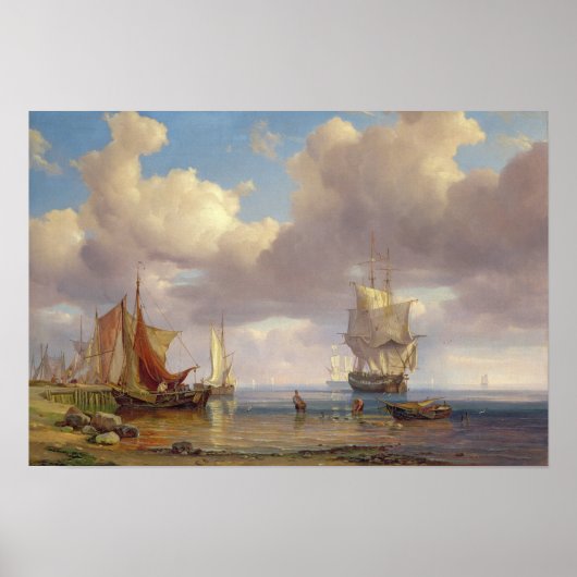 Calm Sea, 1836 Poster (Vorne)