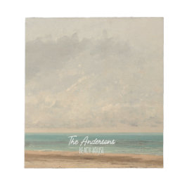 Calm Sea 1866 Gustave Courbet National Gallery Notizblock