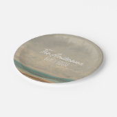 Calm Sea 1866 Gustave Courbet National Gallery Pappteller (Schrägansicht)