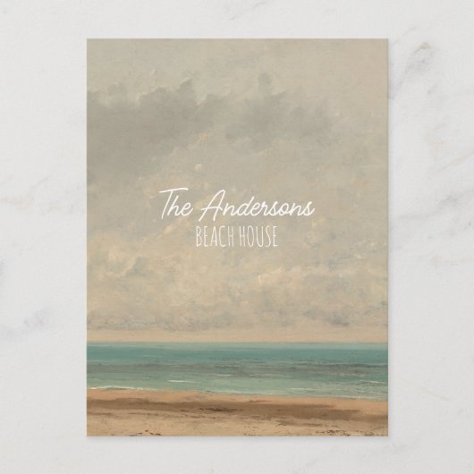 Calm Sea 1866 Gustave Courbet National Gallery Postkarte (Vorderseite)