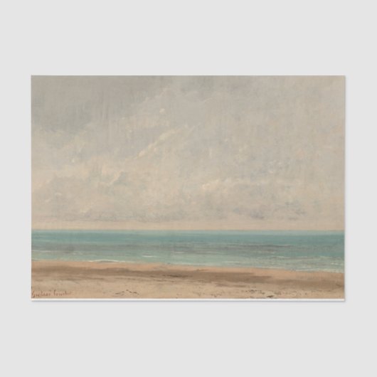 Calm Sea 1866 Gustave Courbet National Gallery Seidenpapier (Vorderseite)