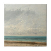 Calm Sea - Gustave Courbet Fliese (Vorderseite)