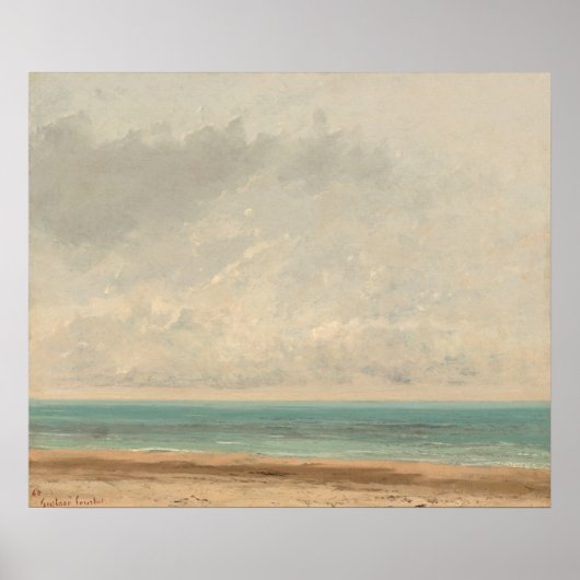 Calm Sea - Gustave Courbet Kunst Poster (Vorne)