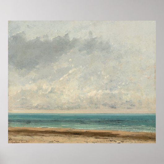 Calm Sea - Gustave Courbet Poster (Vorne)