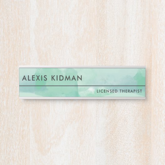 Calm Seafoam Türschild (Vorderseite )