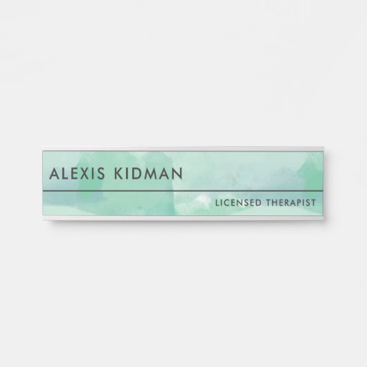 Calm Seafoam Türschild (Vorderseite )