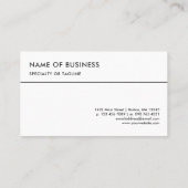 Calm Seafoam Visitenkarte (Rückseite)