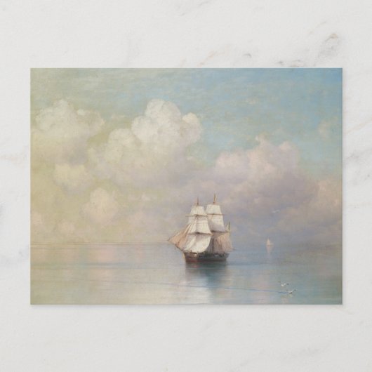 Calm Seas Ivan Aivazovsky Seescape Seefeld Postkarte (Vorderseite)