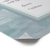 Calm Seas Ketubah mit kanadischem Reformtext Poster (Ecke)