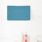 Calm & simple Blue linen textured background  Banner (InSitu)