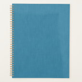 Calm & simple Blue linen textured background  Planer (Vorderseite)