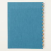 Calm & simple Blue linen textured background  Planer (Rückseite)