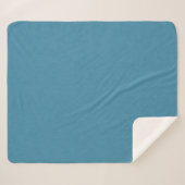 Calm & simple Blue linen textured background  Sherpadecke (Vorderseite (Horizontal))