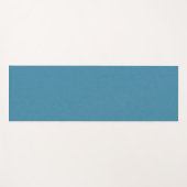 Calm & simple Blue linen textured background  Yogamatte (Vorderseite (Horizontal))