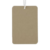 Calm & simple Brown textured background Autolufterfrischer (Rückseite)
