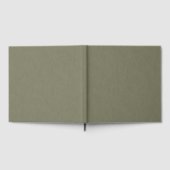 Calm & simple olive green textured background  gästebuch (Voll)