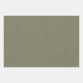 Calm & simple olive green textured background  geschenkpapier set (Vorderseite 3)