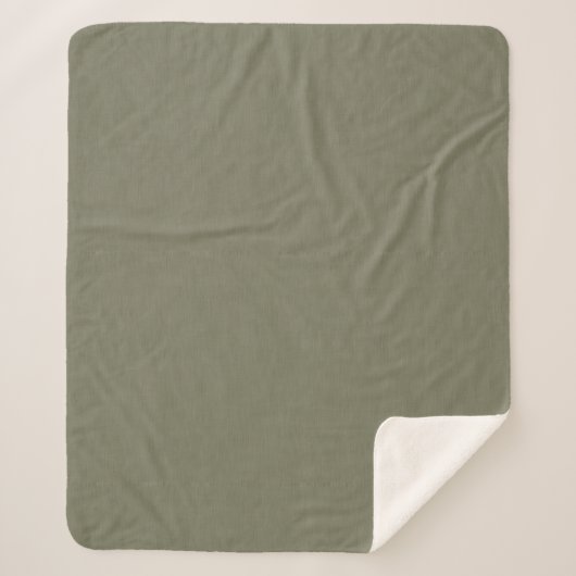 Calm & simple olive green textured background sherpadecke (Vorderseite)