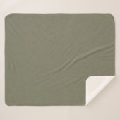 Calm & simple olive green textured background sherpadecke (Vorderseite (Horizontal))