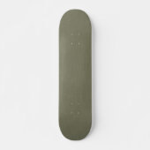 Calm & simple olive green textured background  skateboard (Vorne)