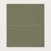 Calm & simple olive green textured background  visitenkarten (Außenseite Aufgefaltet)