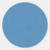 Calm & simple plain blue textured background runder aufkleber (Vorderseite)