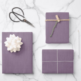 Calm & simple Purple textured background  Geschenkpapier Set
