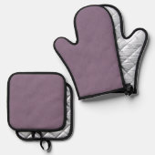 Calm & simple Purple textured background  Ofenhandschuh & Topflappen-Set (Vorderseite/Rückseite)