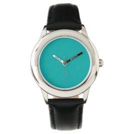 Calm & simple  Turquoise textured background  Armbanduhr