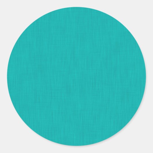 Calm & simple  Turquoise textured background  Runder Aufkleber (Vorderseite)