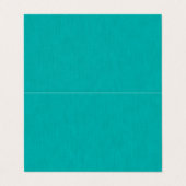 Calm & simple  Turquoise textured background  Visitenkarten (Außenseite Aufgefaltet)